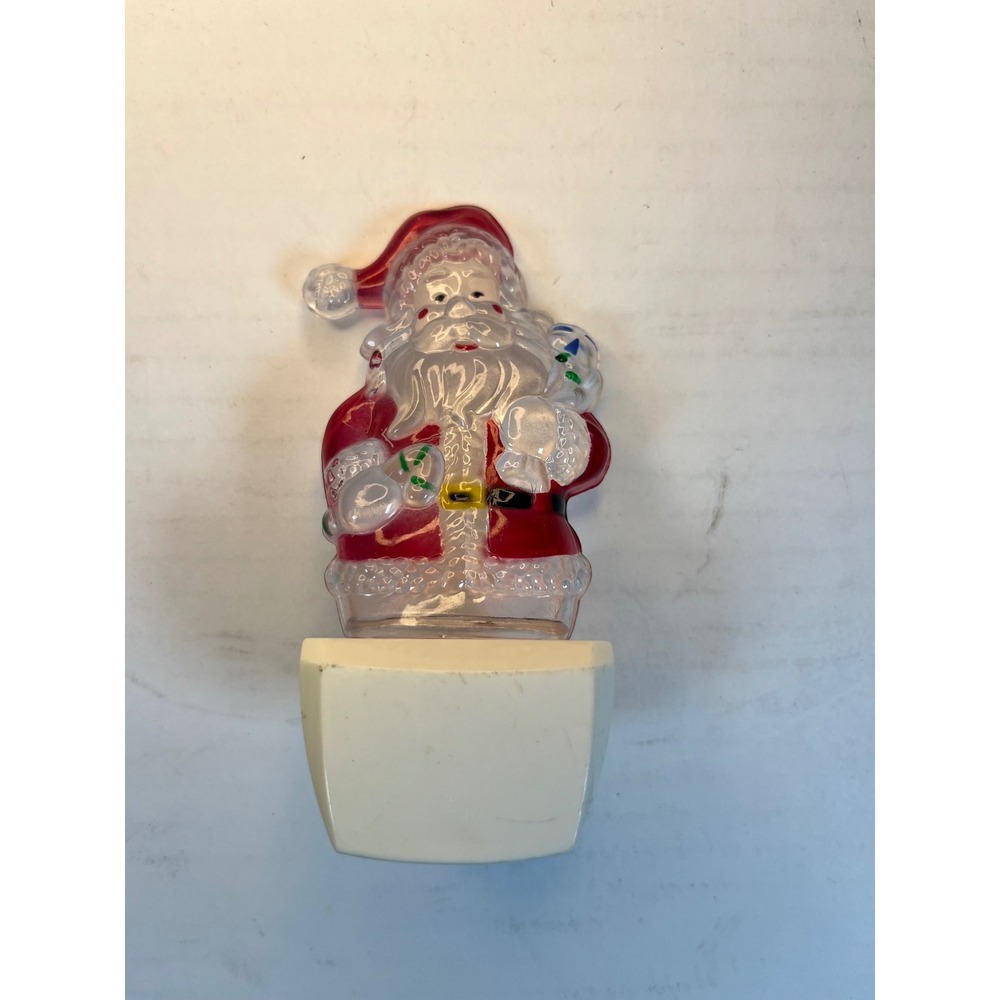 Vintage Santa Claus LED Night Light Christmas Holiday Plug In Decor BJKF